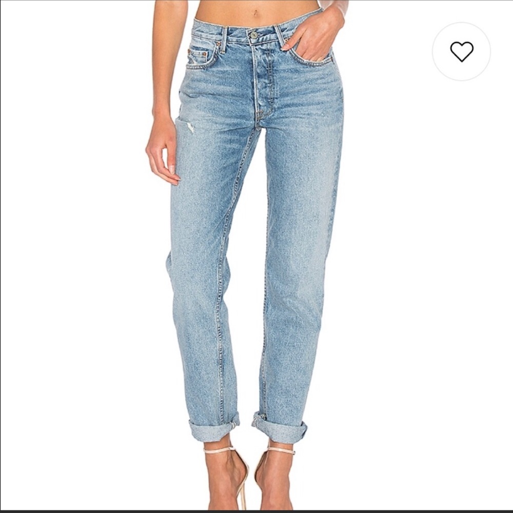 Grlfrnd straight leg jean